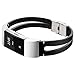 somoder For Fitbit Charge 2 Bands, Handmade Vintage Fashion Alloy Leather Bracelet for Fitbit Charge 2, Adjustable Size 5.5