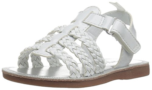 Oshkosh b gosh kaydin girl s t-strap sandal, white, 11 …