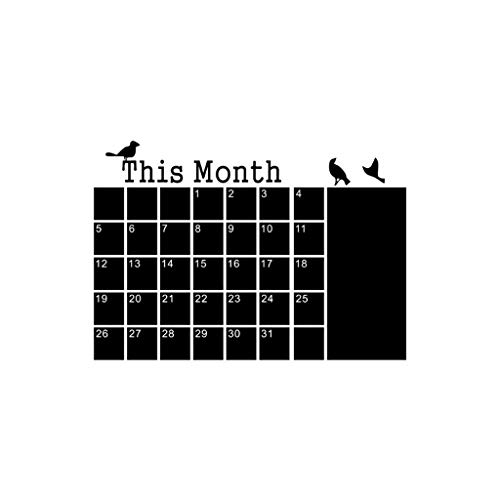 DondPO DIY Wall Sticker Monthly Planner Calendar Blackboard Chalk Board Removable Decal Nursery Decor - Thumbnail 2