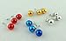 Melody Jane Dolls Houses House Miniature Christmas Tree Ornaments Decorations 12 Coloured Baubles
