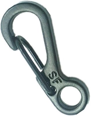 20pcs Durable EDC Mini SF Spring Backpack Clasps Climbing Carabiners Keychain Camping Bottle Hooks Paracord Tactical Survival Gear (black, 20pcs)