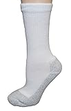 Cushees Crew Socks, Grey Bottom [161] (Medium or average womens foot size)