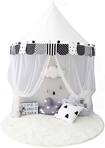 Nordic Ideas Tent for Toddler Bed Teepee Sky Bed with Mosquito Net Curtain Bed Baby Girl Decoration Room NTE002