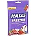 HALLS Throat Soothing (Previously HALLS Breezers) Creamy Strawberry Throat Drops, 25 Drops