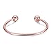 Rainso Elegant Pure Copper Magnetic Therapy Bracelet Bangle Pain Relief for Arthritis Wristband Adjustable (Copper Bangle)