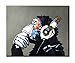 Modern Framed Gorilla Monkey Music Wall Decoration/Home Decor Oil Painting on Canvas