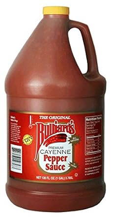 Amazon Com Bulliard S Cayenne Pepper Sauce 1 Gallon Bulliard S Premium Extra Hot Cayenne Pepper Sauce Grocery Gourmet Food