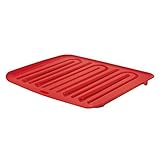 Rubbermaid Antimicrobial Drain Board, Red, (FG1182MARED) Large (2-Pack)
