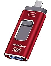 USB Flash Drive for iPhone 1TB Thumb Drive Photo Stick USB 3.0 Memory Stick Jump Drive Picture Stick Pen Drive for iPhone Android, PC External Storage - Red