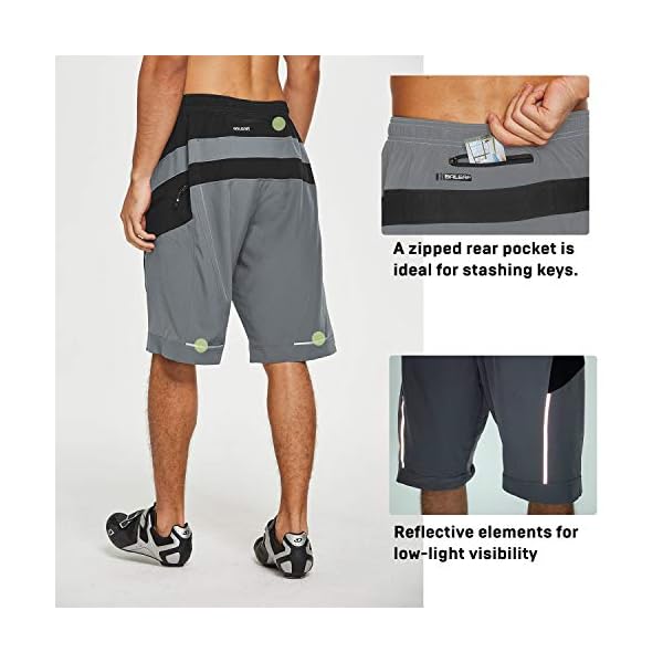 €35.03 BALEAF - Pantaloncini da ciclismo da uomo, con imbottitura in 3D, per  mountain bike, con protezione UPF 50+ - bikewebshop.it