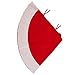 Juvale Christmas Tree Skirt, Red and White Velvet Tree Skirt, Holiday Xmas Decor (60 in)