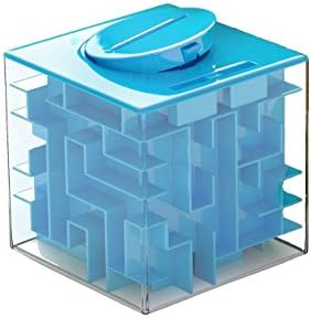 LightTheBo Money Maze Puzzle Box For Kids and Adults - Unique Way To Give Gifts For Special People this Holiday(Blue)