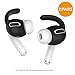 Delidigi 2 Pairs AirPods Pro Ear Hooks Anti-Slip Silicone Covers Accessories [One Size fits All] Compatiable with Apple AirPods Pro 2019 (Black)