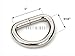 CRAFTMEMORE D-Ring Findings 5/8, 3/4 & 1 Inch Metal Non Welded D Rings for Belts Bags Lanyard Leathercraft Avail 4 Colors (1