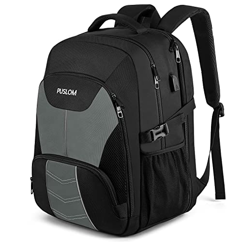 Extra Großer Rucksack Herren 55L Wasserdicht 18.4 Zoll Laptoptasche Arbeit Laptop Rucksack mit USB Ladeanschluss Anti Diebstahl Business Reisen Schulr