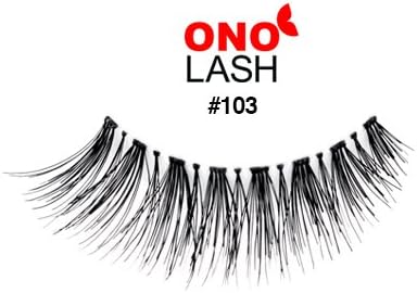 Ono Lash 103. Natural. Demi Wispies. Invisible Clear Strip Band. False Eyelashes/ Falsies/ Fake Lashes