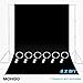 MOHOO 6x9FT Black Backdrop Photography, Black Muslin Backdrop with 6 Ring Metal Holding Clips, Solid Color Black Photo Backdrop, Black Backdrop for Photography Video Studio Photo Shot