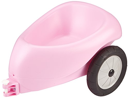 Dantoy Kids Sit & Ride Toy Trailer, Accessory for Scooters and Motorcycles with Rubber Wheels, Made in Denmark â€“ Pink Princess