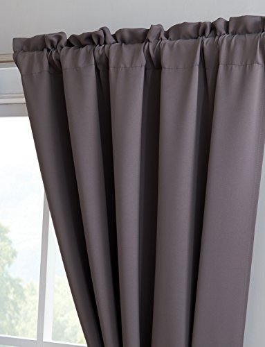 image for LinenZone Erica - Premium Rod Pocket Blackout Curtains With Tiebacks -