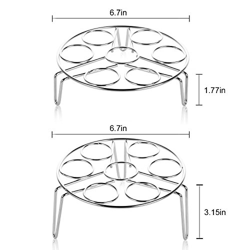 image for SmarTake 2-Pack Egg Steamer Rack for Pressure Cooker, SUS304 Stainless