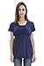 Bearsland Women's Breastfeeding and Nursing Summer Top Blue Size M