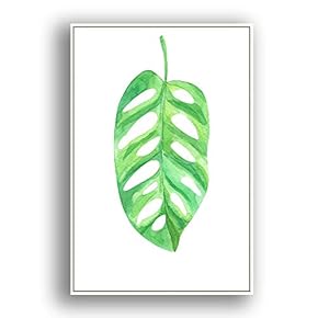 Framed Canvas Wall Art for Living Room, Bedroom Leaves Canvas Prints for Modern Home Decoration Ready to Hang - 16"x24" inches
