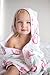 Muslin Hooded Bath Towel for Baby or Toddler with Terry Cloth Interior 33 inches