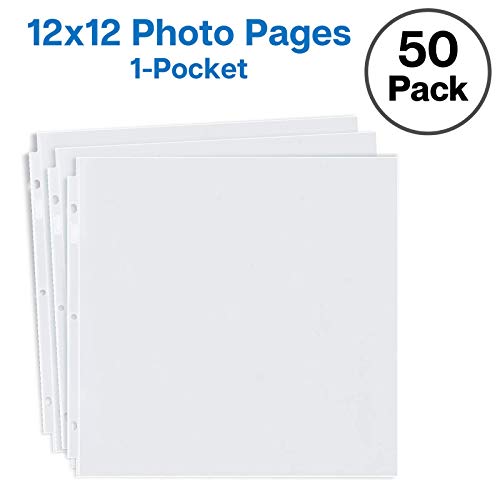 Dunwell Scrapbook Refill Pages 12x12 (50 Pack) Super Heavyweight