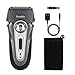 Geemo Electric Shaver Razor Men's Foil Shaver Rechargeable Waterproof Beard Trimmer, Silver