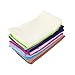 INFEI Solid Color Linen Blended Thin Dinner Cloth Napkins - Set of 12 (40 x 40 cm) - for Events & Home Use (Multicolored)