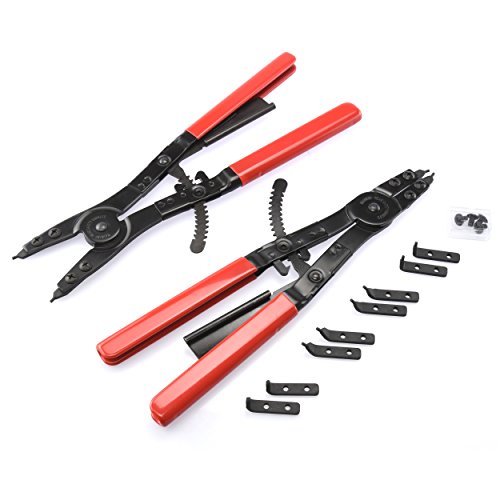 Neiko 02130A Heavy Duty 16" Snap Ring Plier Set, 2 Piece, External and