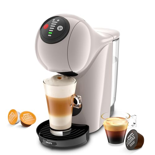 NESCAFÉ DOLCE GUSTO Genio S Kaffeekapselmaschine, abnehmbarer Wassertank 0,8 Liter, heiße und kalte Getränke, 1500 Watt, 15 bar Pumpendruck, Eco-Modus, besonders kompakt, Taupe, KP243AF0 thumbnail 1