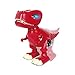 Haite Interactive Robot Dinosaur Toy, Walking Realistic Dinosaur with Sound, Built in Color- Changing LED Eyes, Glowls, Wags Tails, Gift for Kids/Boys/Girls, Red (Dinosaur Toy-Red)