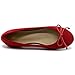 Ollio Women's Shoe Faux Suede Ribbon Ballet Flat