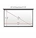 VonHaus 80 Inch Projector Screen - Manual Pull Down - 80
