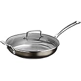 CUISINART 12 Inch Skillet, Black Stainless Steel, BSC722-30H
