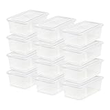 IRIS USA 6 Qt. Plastic Storage Bin Tote Organizing