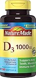 Nature Made, Vitamin D3 1,000 I.u. Liquid Softgels, 100-Count