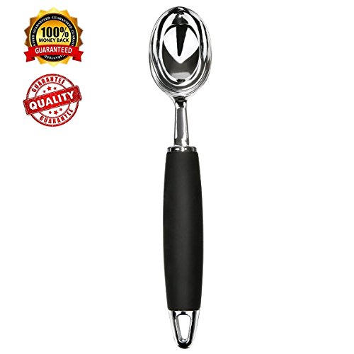 Premium Ice Cream Scoop, Heavy Duty Professional Stainless Steel Ice Cream Dipper for Fruits, Cookie Dough and Water Melon Scoop, Solid and Durable, FDA Approved - Thumbnail 7