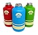 64oz Stainless Steel Growler and Wide Mouth Water Bottle by Pine Sky - 2 Lid Package (64 oz, Campfire Red)