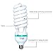 SH 2PCS Photo Studio Photography Photography Photo CFL 135W 5500k Day Light Fluorescent Full Spectrum Bulb E27 Base