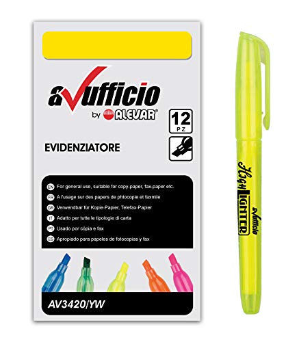 Pen Highlighters Office Yellow Pack 12 pcs.