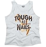 Tough As Nails Crucifix Religious Jesus Christ God Christian Tank Top Shirt
