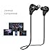 Ecandy Wireless Bluetooth Headphones with Mic for Running, Sweatproof Earphones,Noise Cancelling Headsets - Black