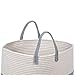 Extra Large Cotton Rope Basket 17 x 14.7 with Handles, for Baby Laundry Basket Woven Blanket Basket Nursery Bin