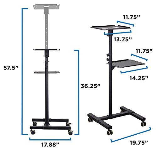 4 Mount+Mobile+Projector+Height+Adjustable+Presentation