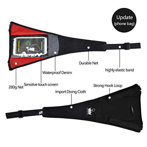 WOWOSS 2 Pack Bike Frame Sweat Guard Sweat Absorbs Prevent Bicycle from Corrosion for Bicycle Trainer Indoor Cycling Training with Phone Pouch