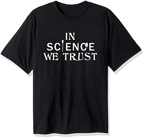 Science is Not A Liberal in Science We Trust Mens Casual Crew Collar T Shirts