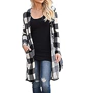 women's buffalo plaid cardigan