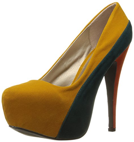 almond toe platform pumps